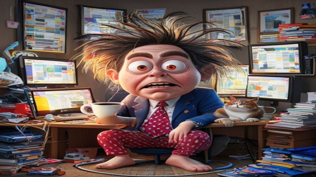 The Over-Caffeinated Remote Worker Who Has 47 Tabs Open
