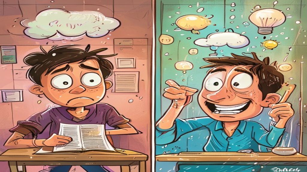 My Brain During a Test vs. My Brain in the Shower Afterward