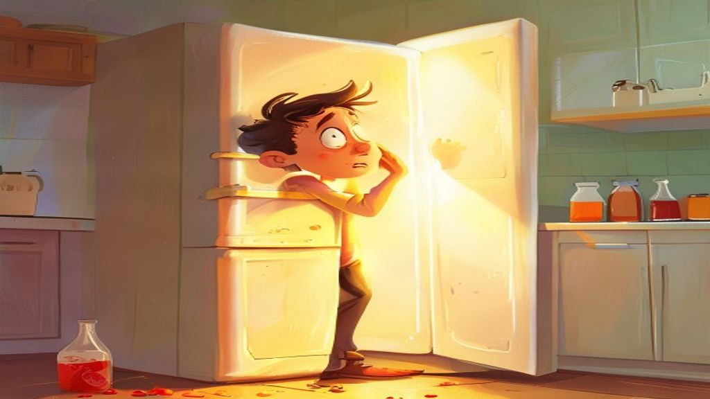 Opening the Fridge for the 8th Time Hoping New Food Appeared
