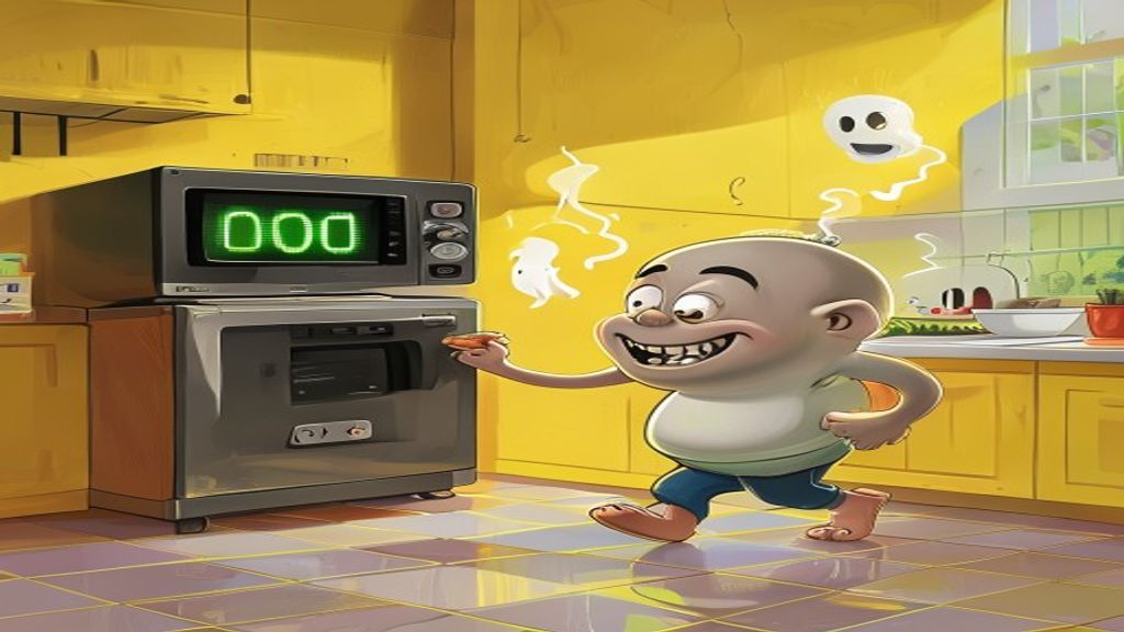 Waiting for the Microwave to Hit 1 Second So I Don't Have to Clear It