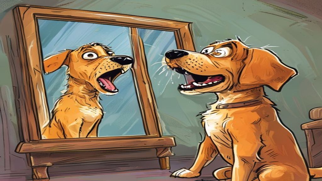Dogs vs. Their Own Reflection: An Identity Crisis